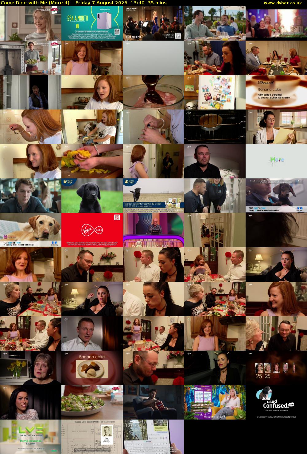 Come Dine with Me (More 4) Friday 7 August 2026 13:40 - 14:15