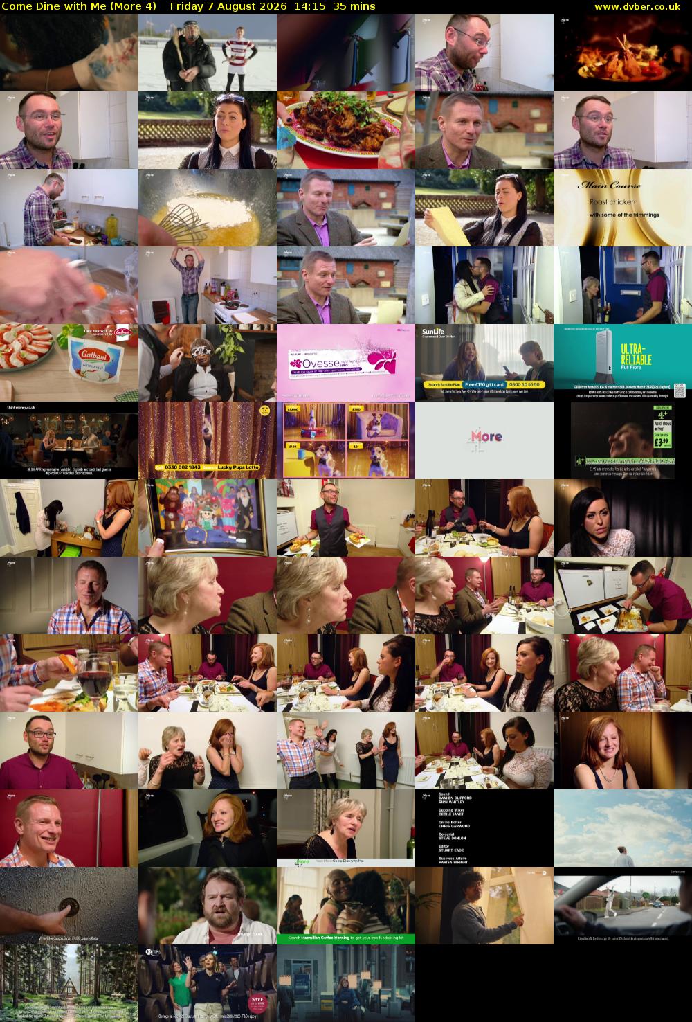Come Dine with Me (More 4) Friday 7 August 2026 14:15 - 14:50