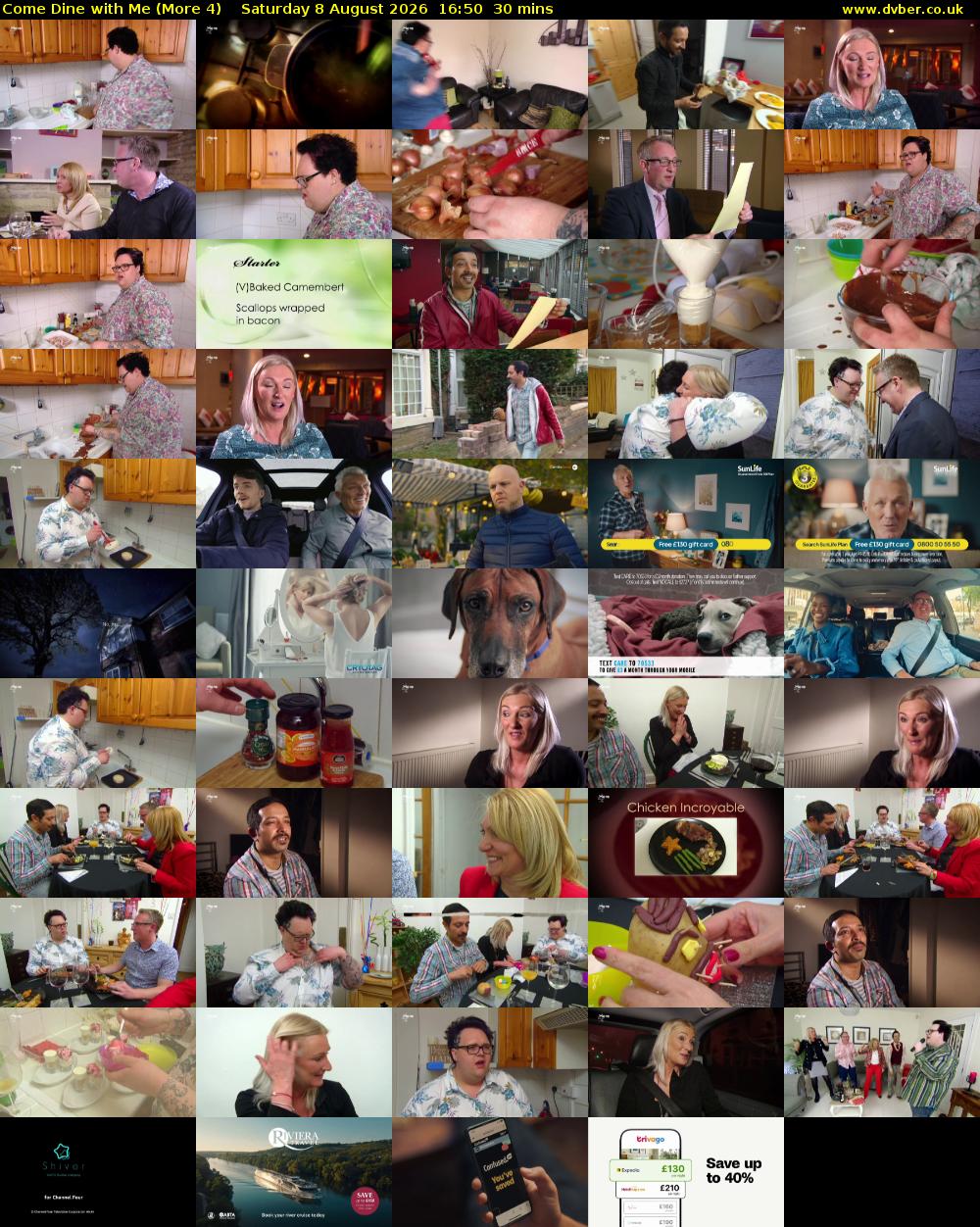 Come Dine with Me (More 4) Saturday 8 August 2026 16:50 - 17:20