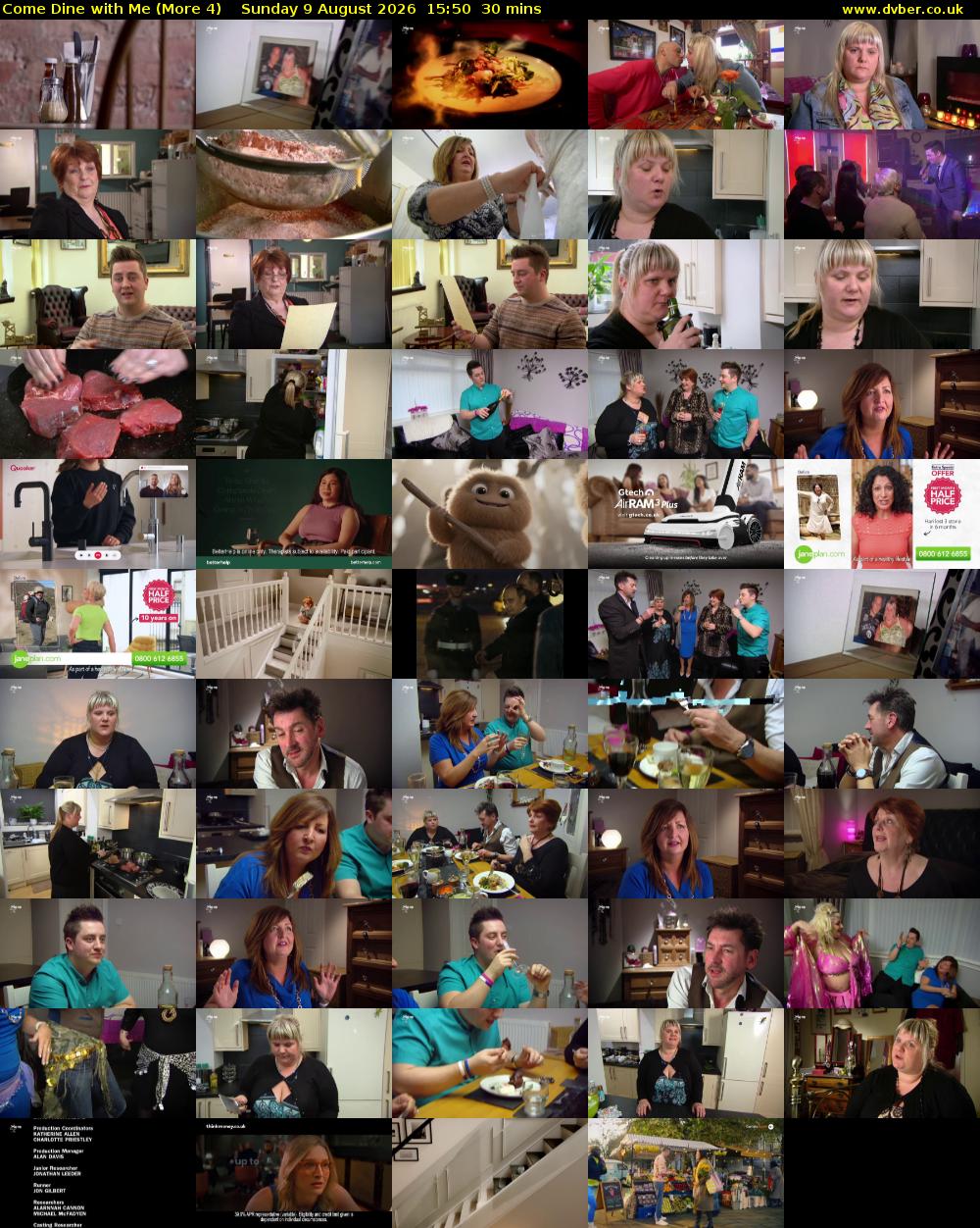 Come Dine with Me (More 4) Sunday 9 August 2026 15:50 - 16:20