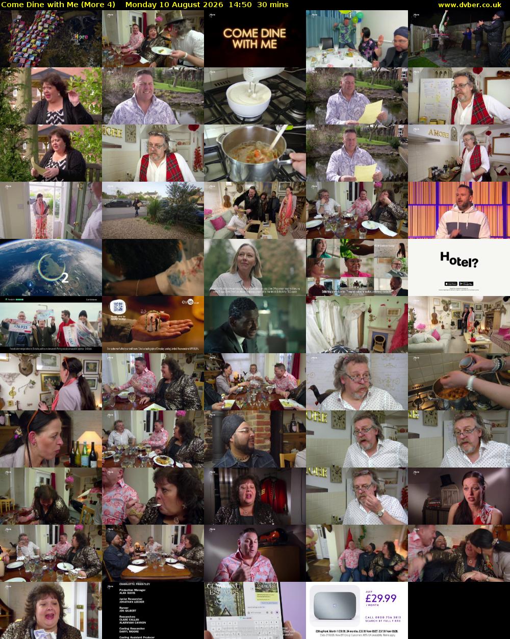 Come Dine with Me (More 4) Monday 10 August 2026 14:50 - 15:20