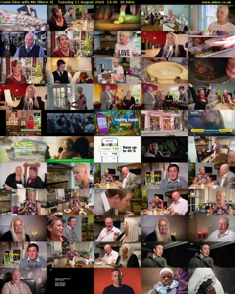 Come Dine with Me (More 4) Tuesday 11 August 2026 12:40 - 13:10