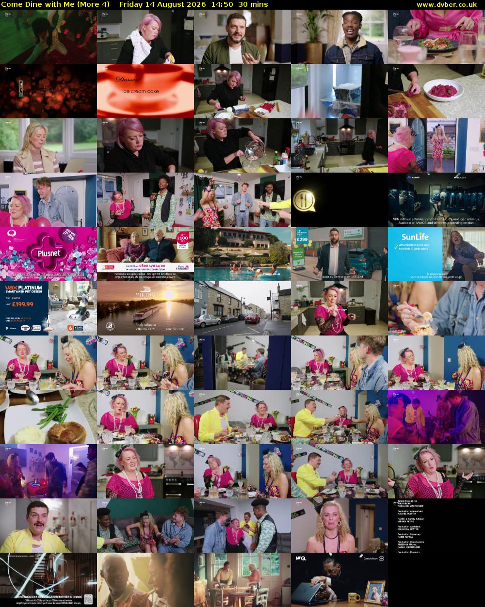 Come Dine with Me (More 4) Friday 14 August 2026 14:50 - 15:20
