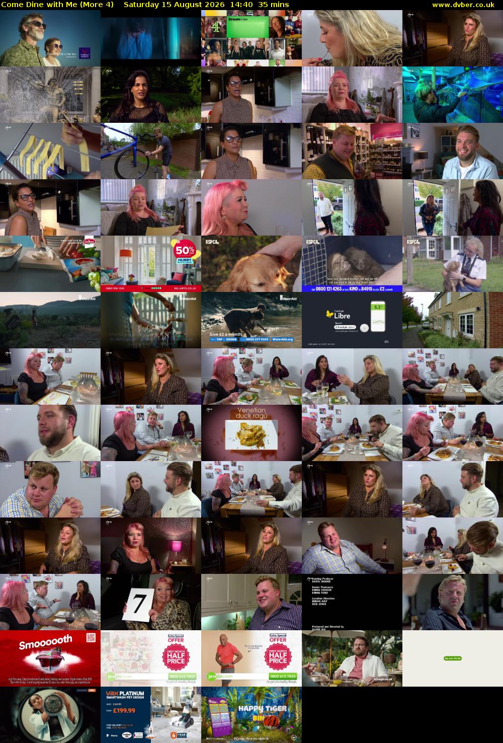 Come Dine with Me (More 4) Saturday 15 August 2026 14:40 - 15:15