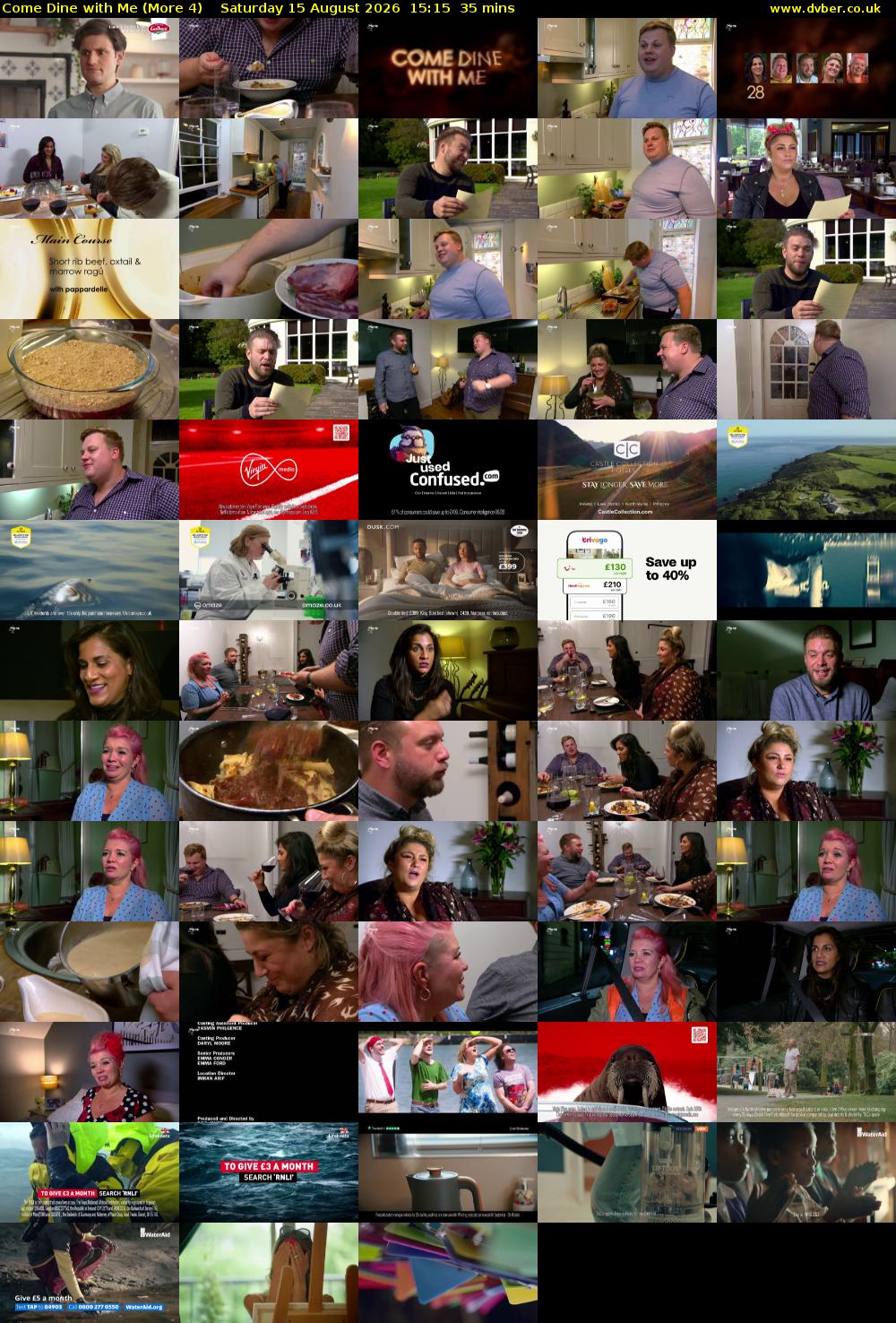 Come Dine with Me (More 4) Saturday 15 August 2026 15:15 - 15:50