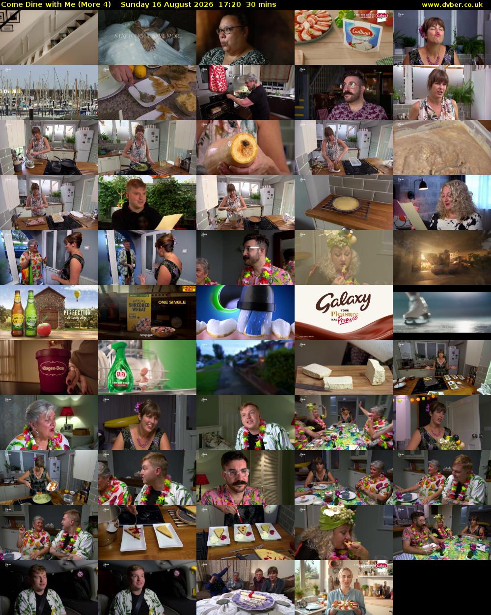 Come Dine with Me (More 4) Sunday 16 August 2026 17:20 - 17:50