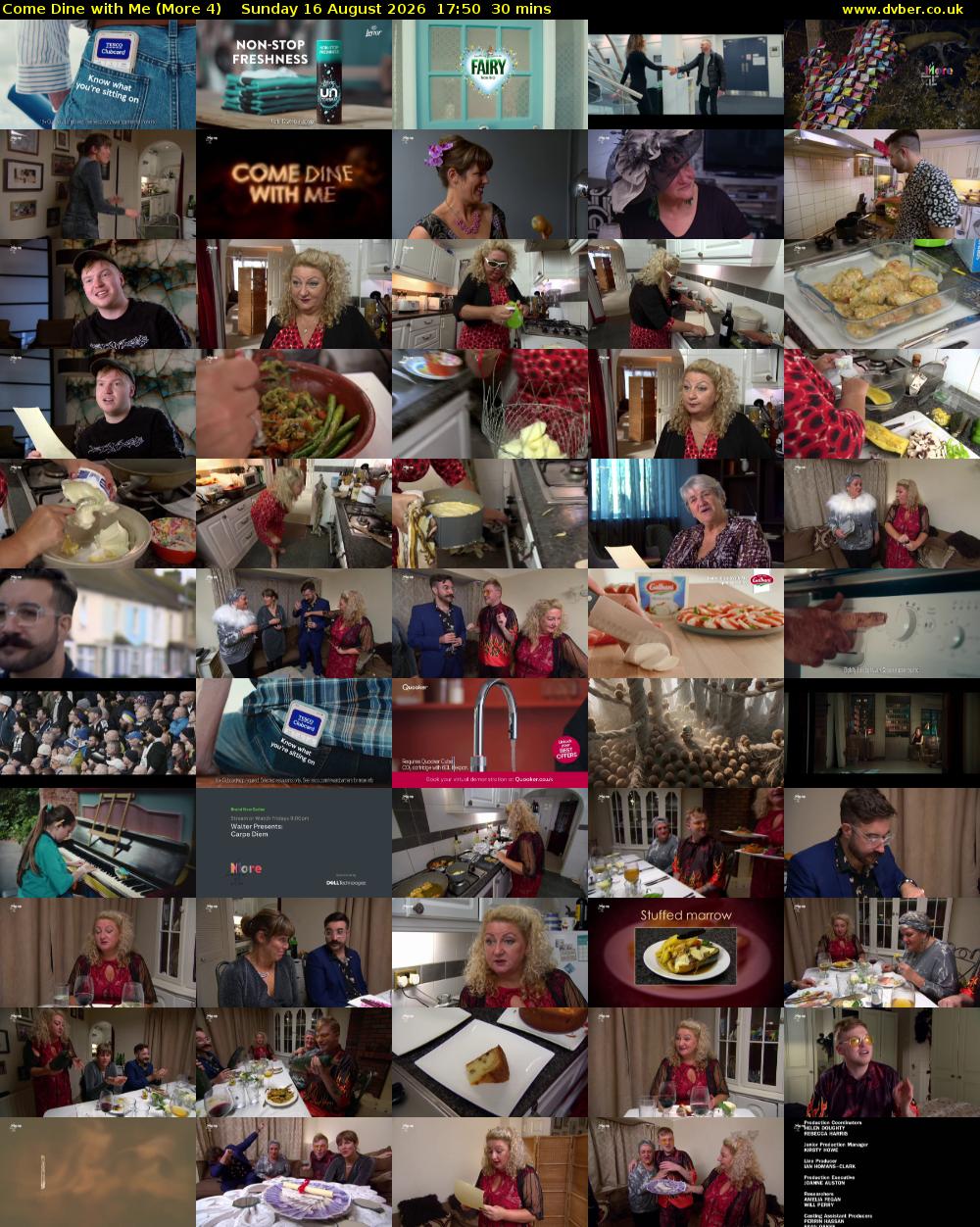 Come Dine with Me (More 4) Sunday 16 August 2026 17:50 - 18:20