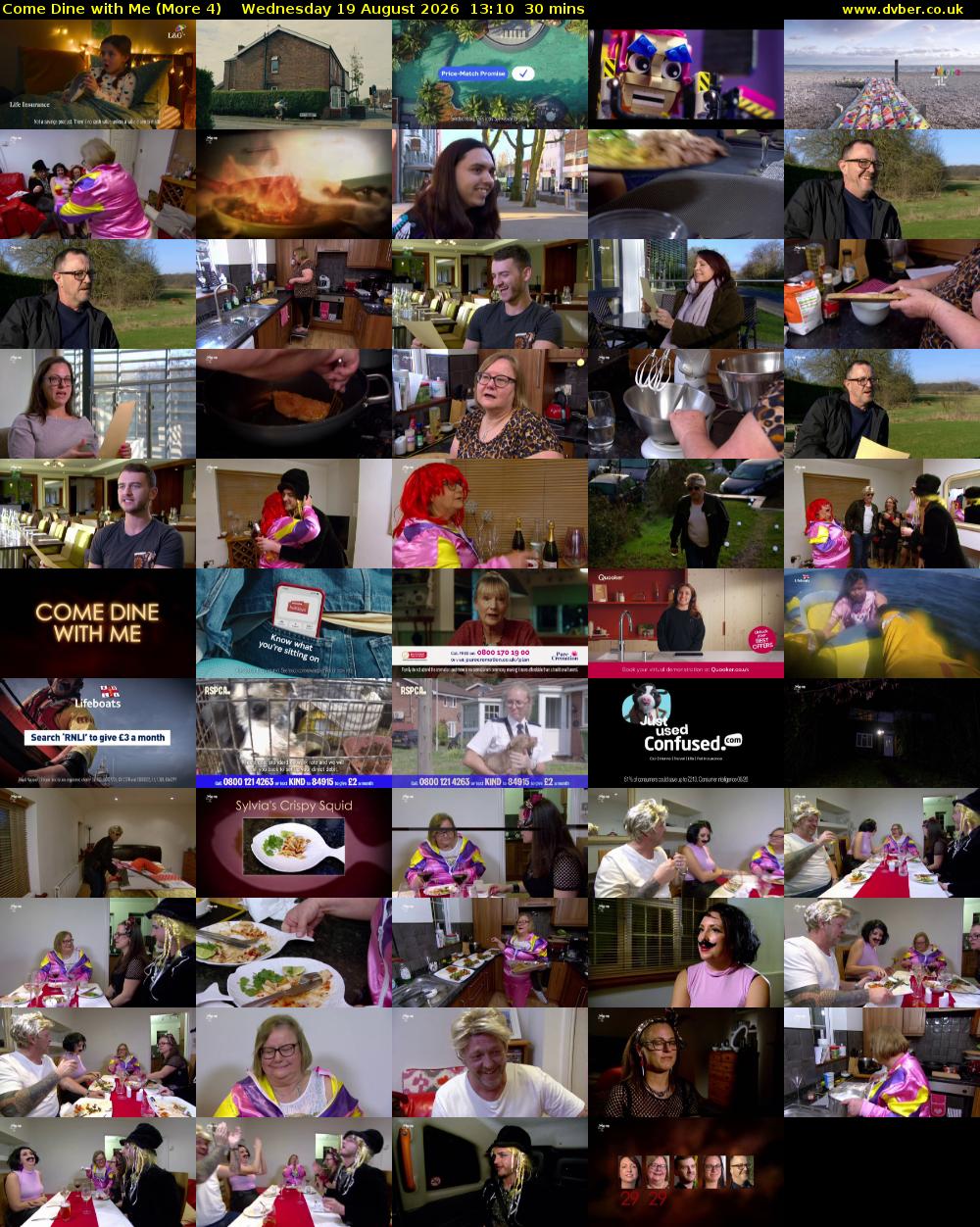 Come Dine with Me (More 4) Wednesday 19 August 2026 13:10 - 13:40
