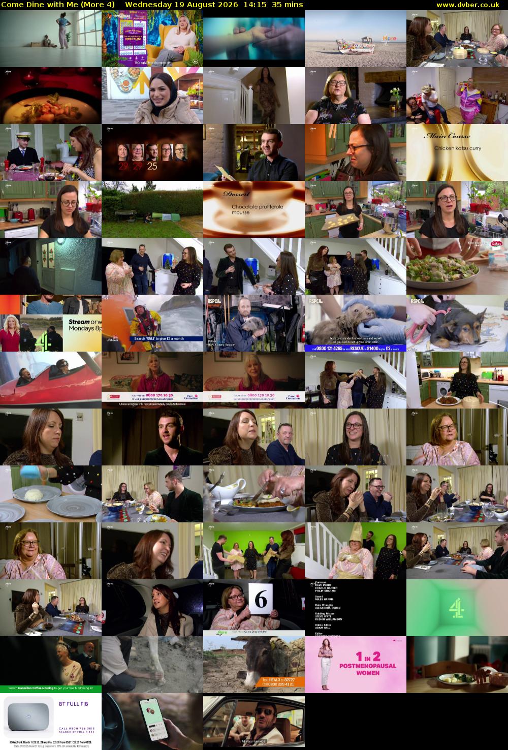Come Dine with Me (More 4) Wednesday 19 August 2026 14:15 - 14:50