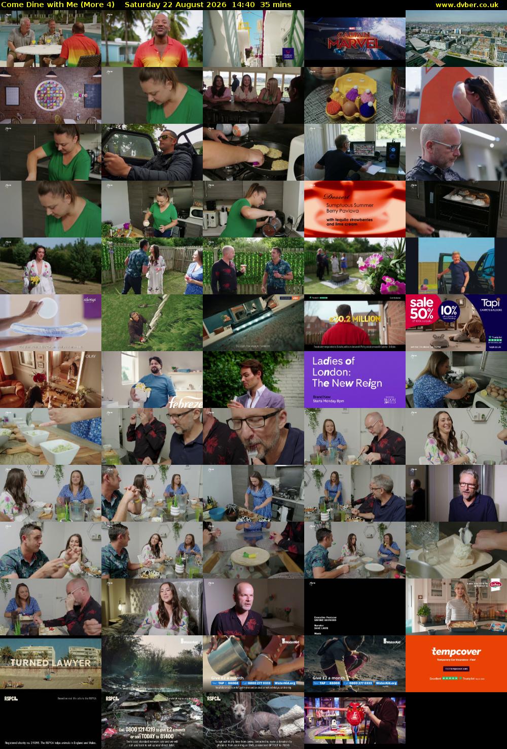 Come Dine with Me (More 4) Saturday 22 August 2026 14:40 - 15:15