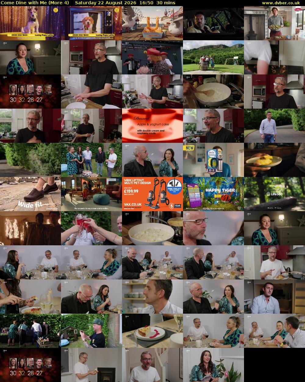 Come Dine with Me (More 4) Saturday 22 August 2026 16:50 - 17:20