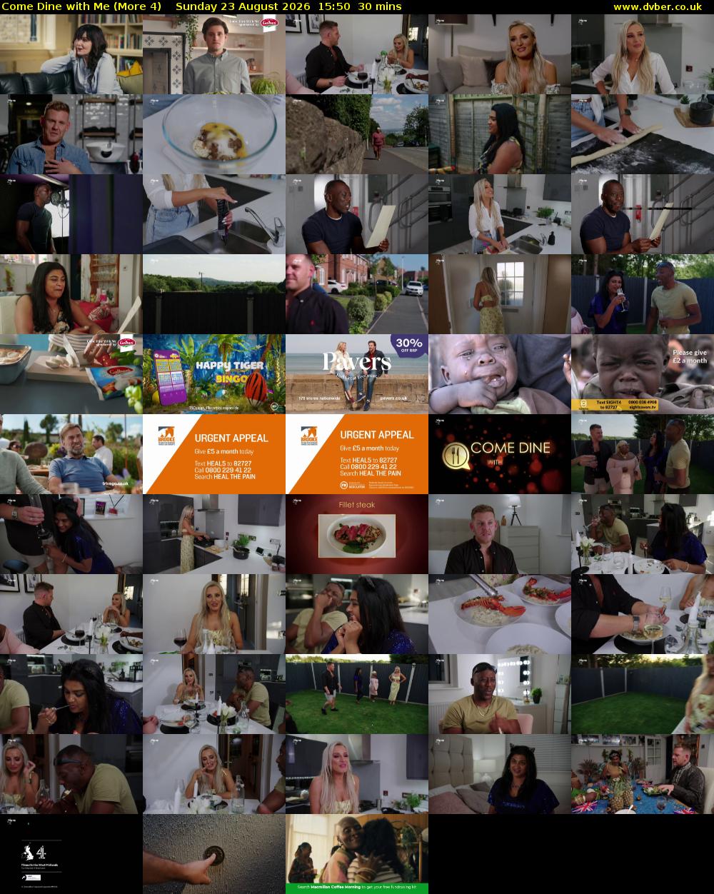 Come Dine with Me (More 4) Sunday 23 August 2026 15:50 - 16:20