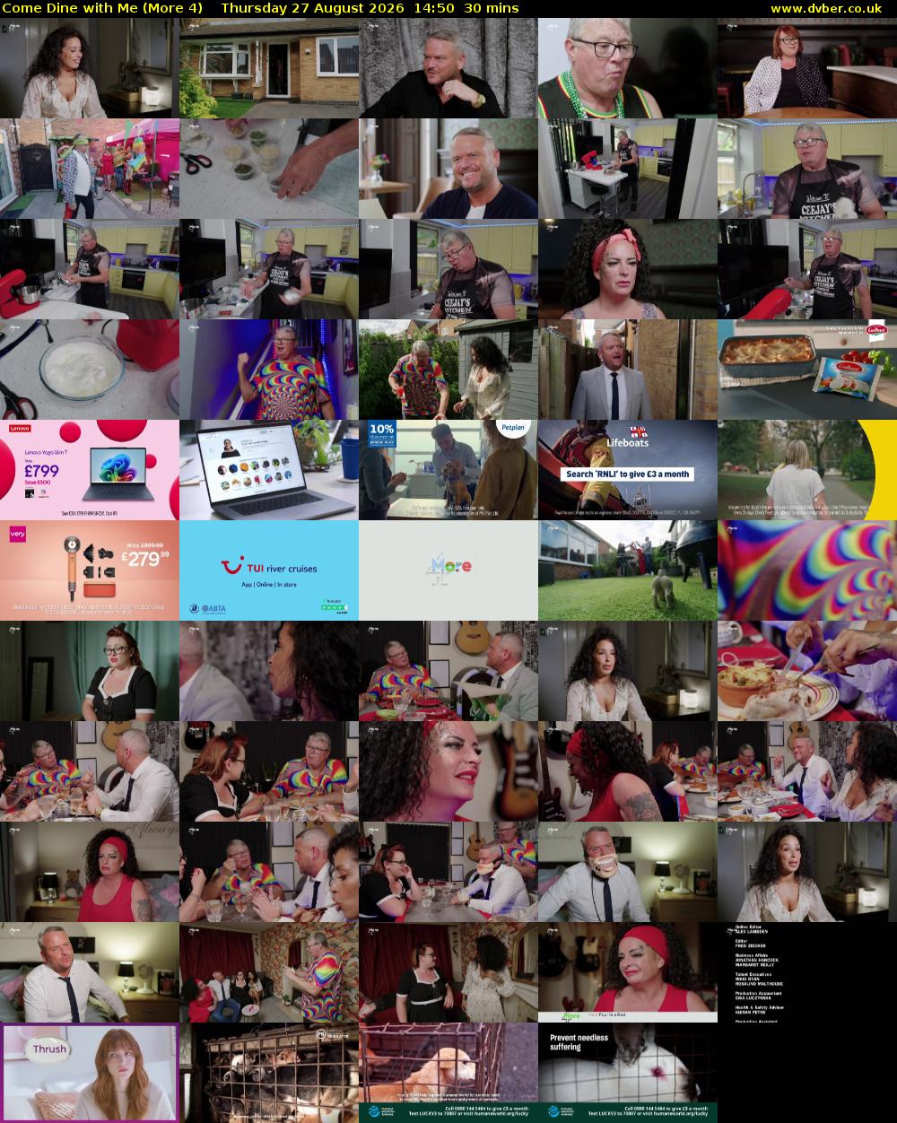 Come Dine with Me (More 4) Thursday 27 August 2026 14:50 - 15:20