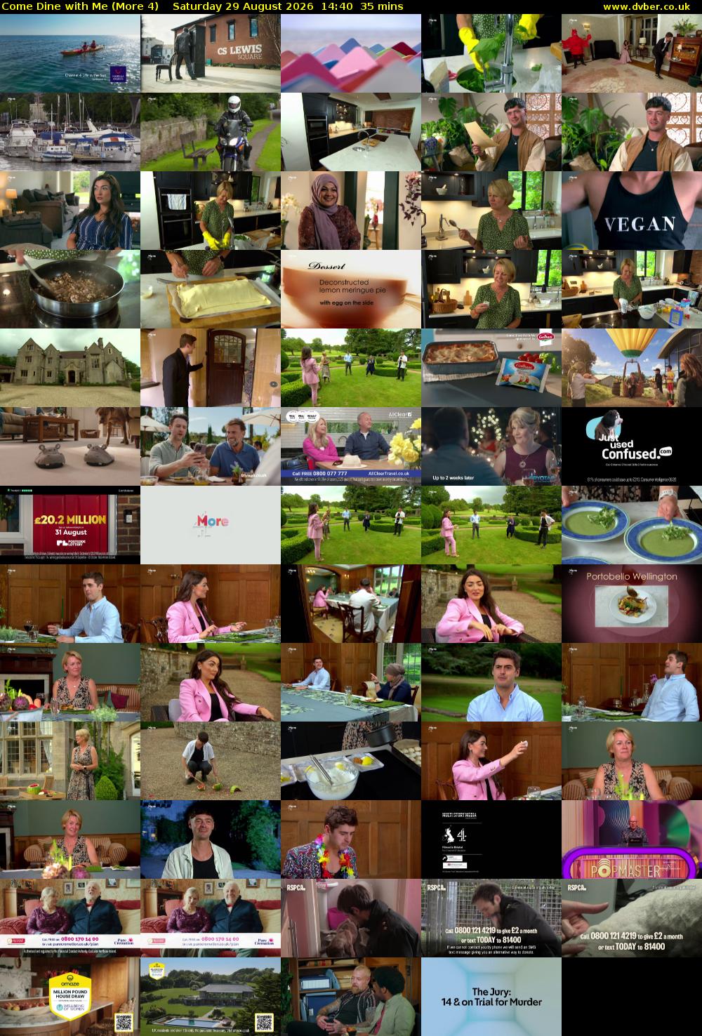 Come Dine with Me (More 4) Saturday 29 August 2026 14:40 - 15:15