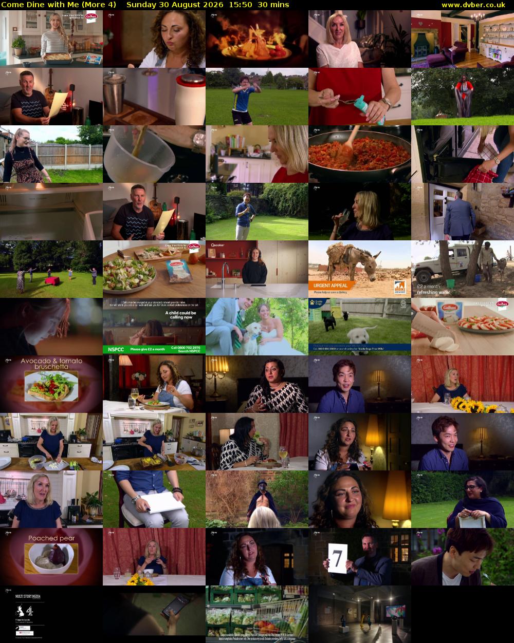 Come Dine with Me (More 4) Sunday 30 August 2026 15:50 - 16:20