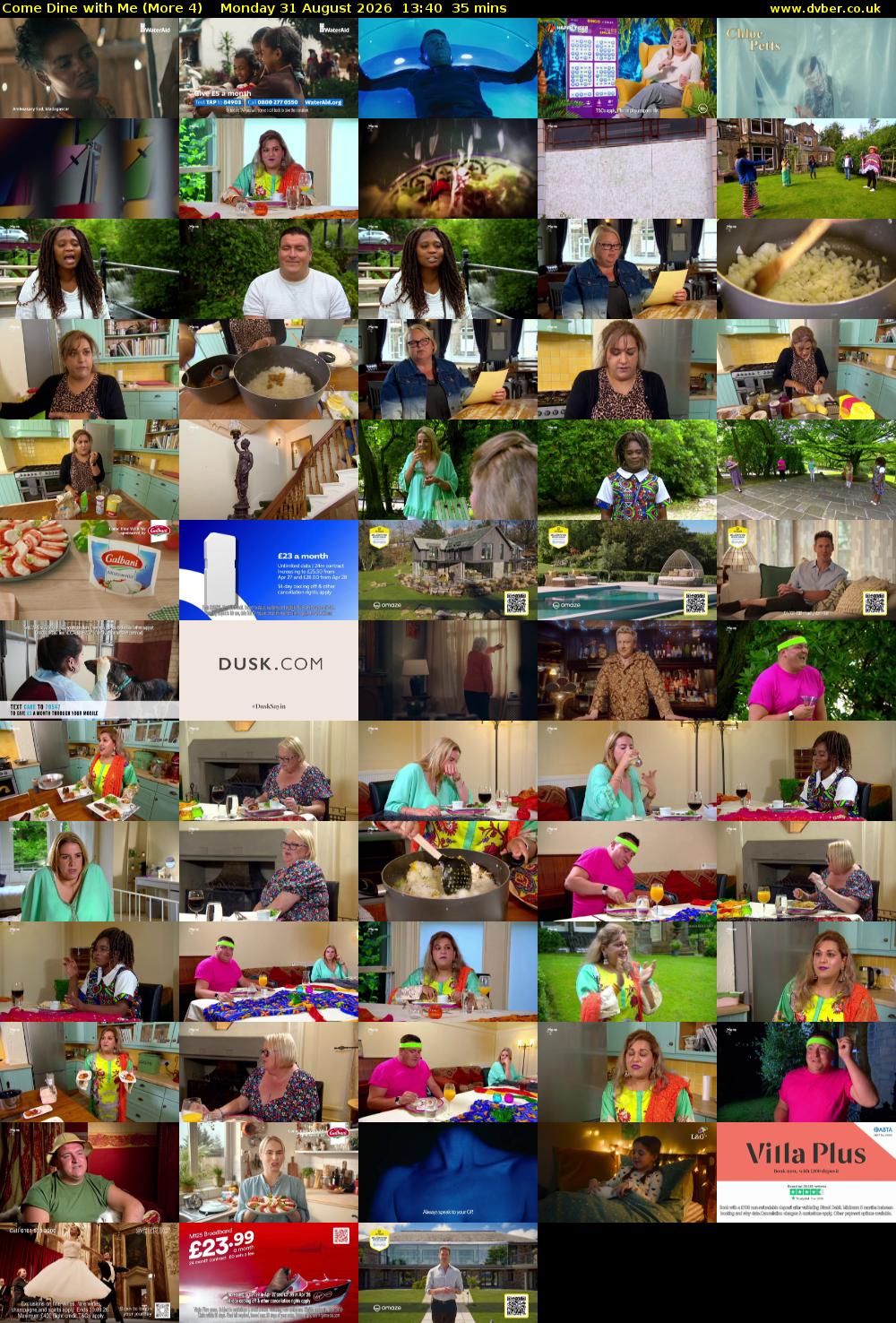 Come Dine with Me (More 4) Monday 31 August 2026 13:40 - 14:15