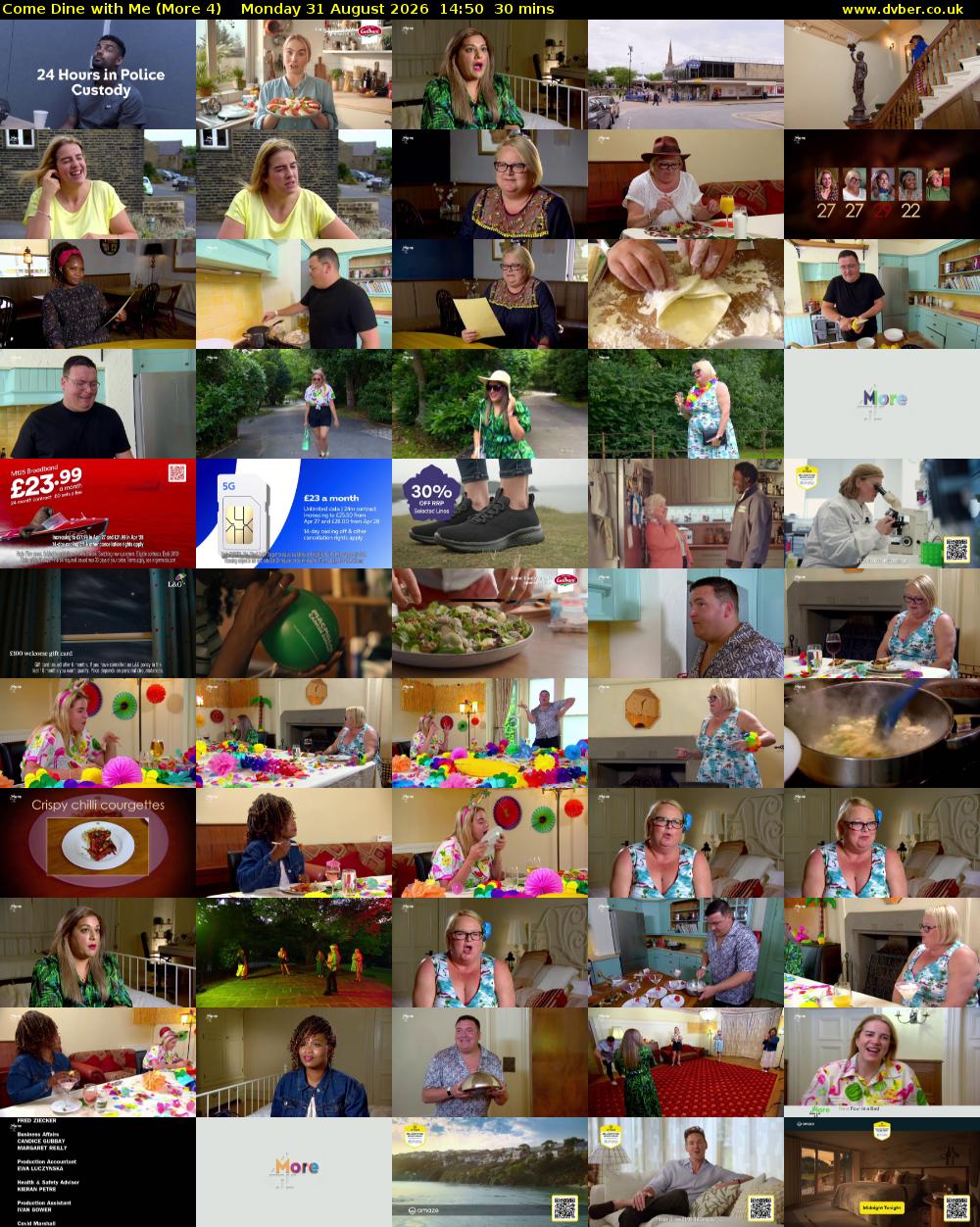 Come Dine with Me (More 4) Monday 31 August 2026 14:50 - 15:20
