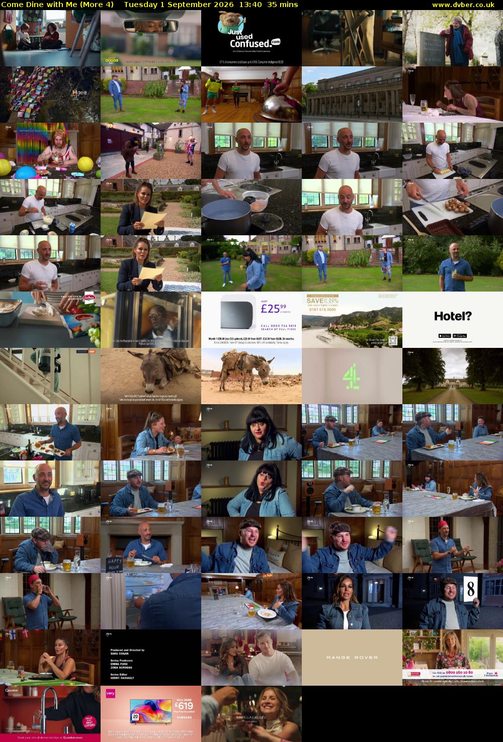 Come Dine with Me (More 4) Tuesday 1 September 2026 13:40 - 14:15