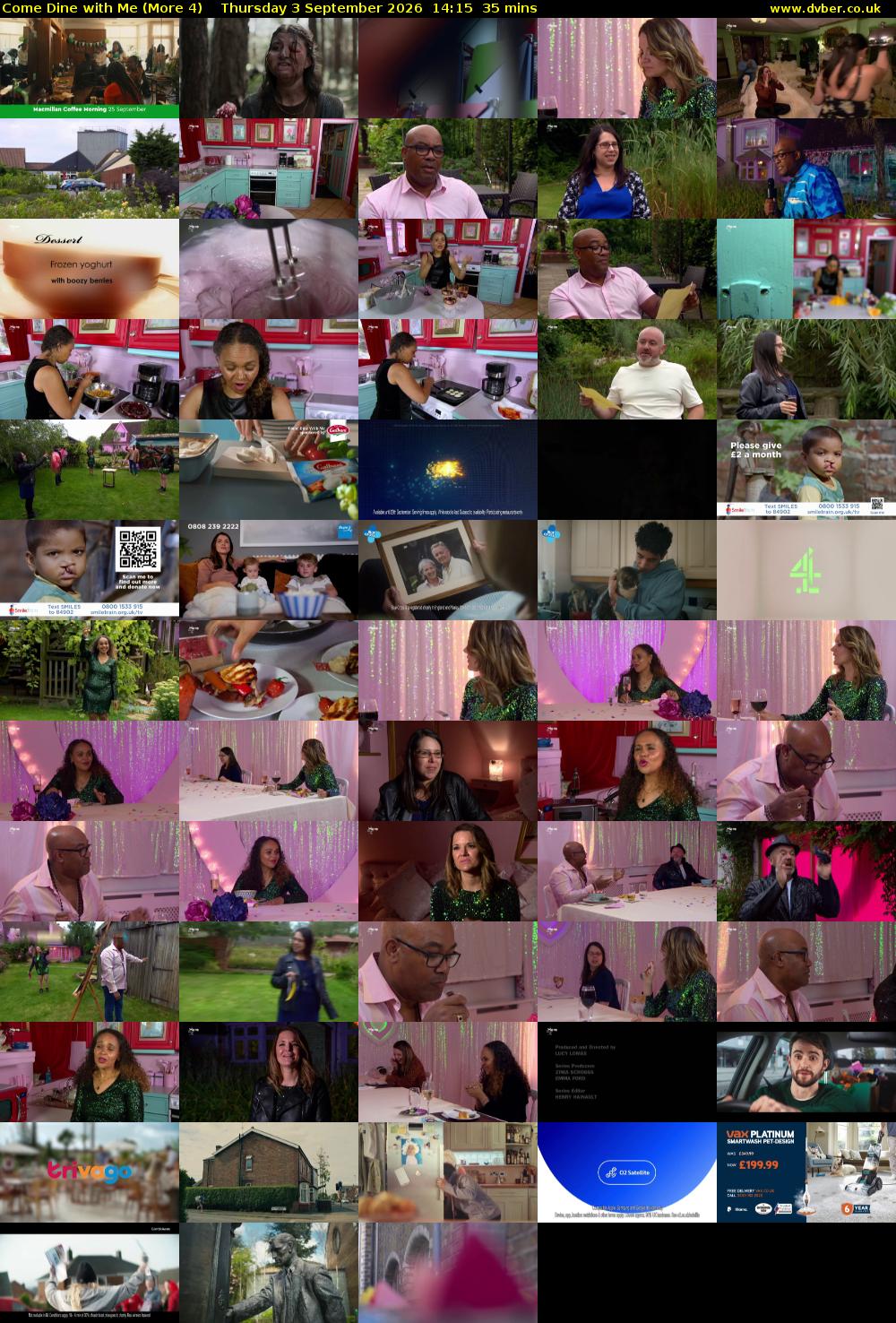 Come Dine with Me (More 4) Thursday 3 September 2026 14:15 - 14:50
