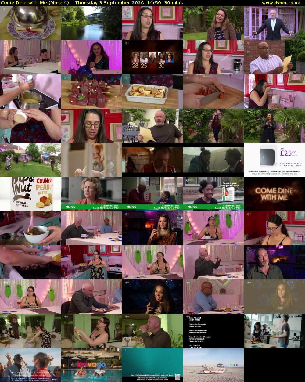 Come Dine with Me (More 4) Thursday 3 September 2026 14:50 - 15:20