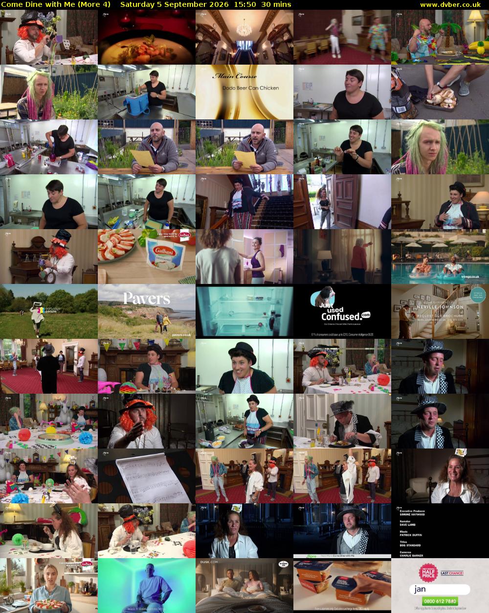 Come Dine with Me (More 4) Saturday 5 September 2026 15:50 - 16:20