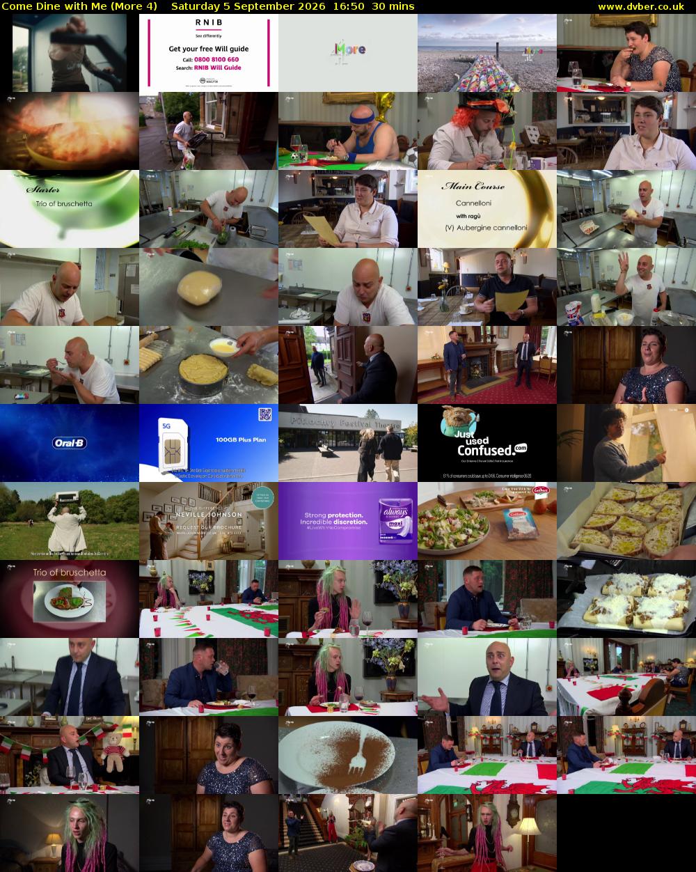 Come Dine with Me (More 4) Saturday 5 September 2026 16:50 - 17:20