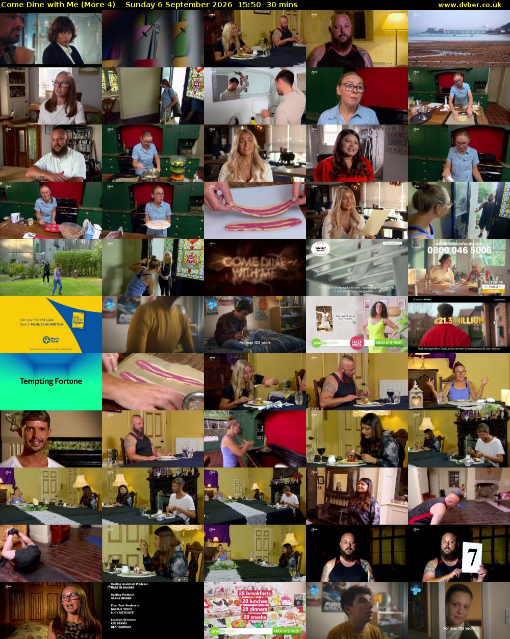 Come Dine with Me (More 4) Sunday 6 September 2026 15:50 - 16:20
