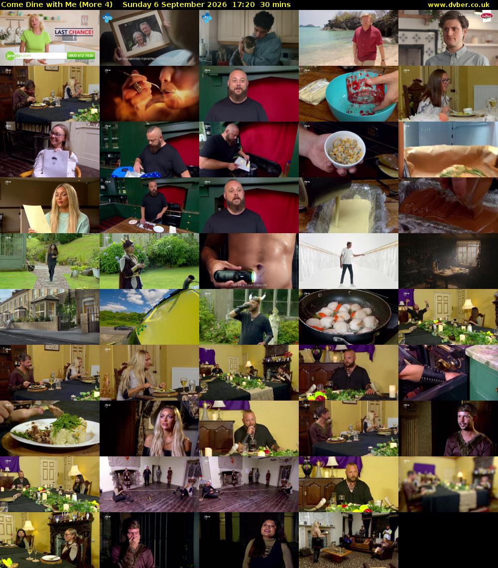 Come Dine with Me (More 4) Sunday 6 September 2026 17:20 - 17:50