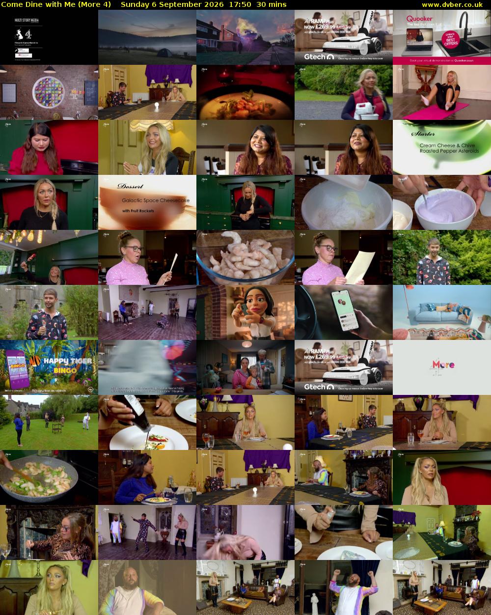 Come Dine with Me (More 4) Sunday 6 September 2026 17:50 - 18:20