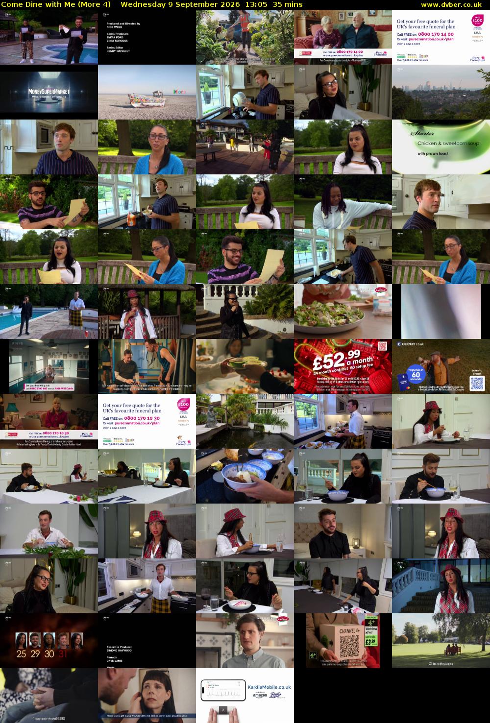 Come Dine with Me (More 4) Wednesday 9 September 2026 13:05 - 13:40