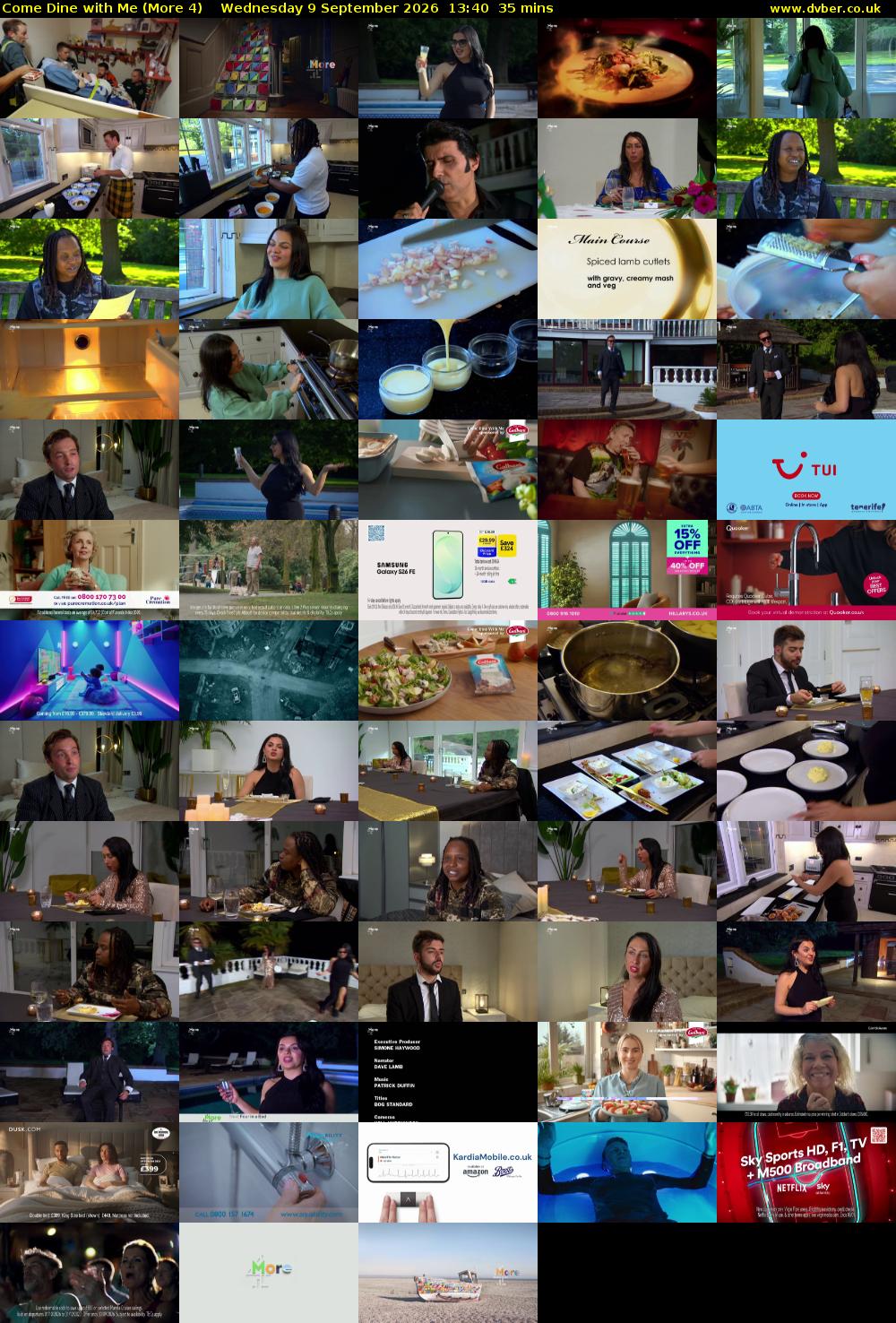 Come Dine with Me (More 4) Wednesday 9 September 2026 13:40 - 14:15