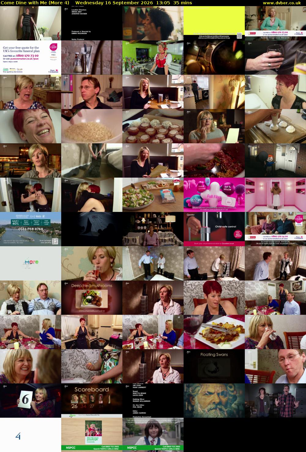 Come Dine with Me (More 4) Wednesday 16 September 2026 13:05 - 13:40