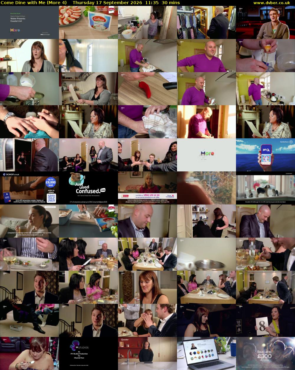 Come Dine with Me (More 4) Thursday 17 September 2026 11:35 - 12:05