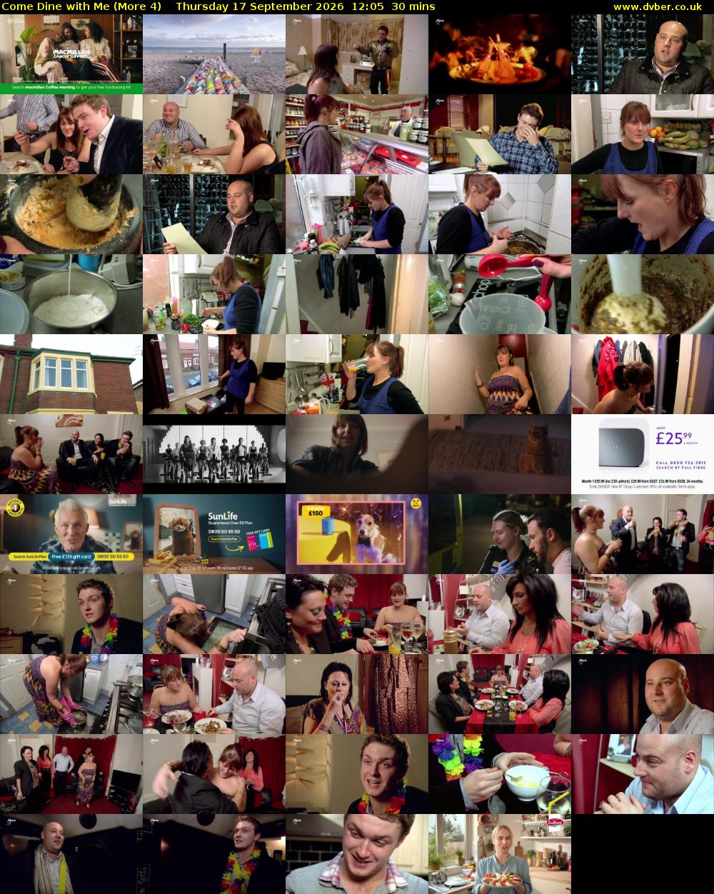 Come Dine with Me (More 4) Thursday 17 September 2026 12:05 - 12:35