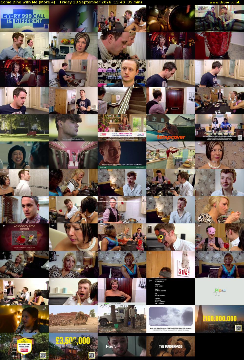 Come Dine with Me (More 4) Friday 18 September 2026 13:40 - 14:15