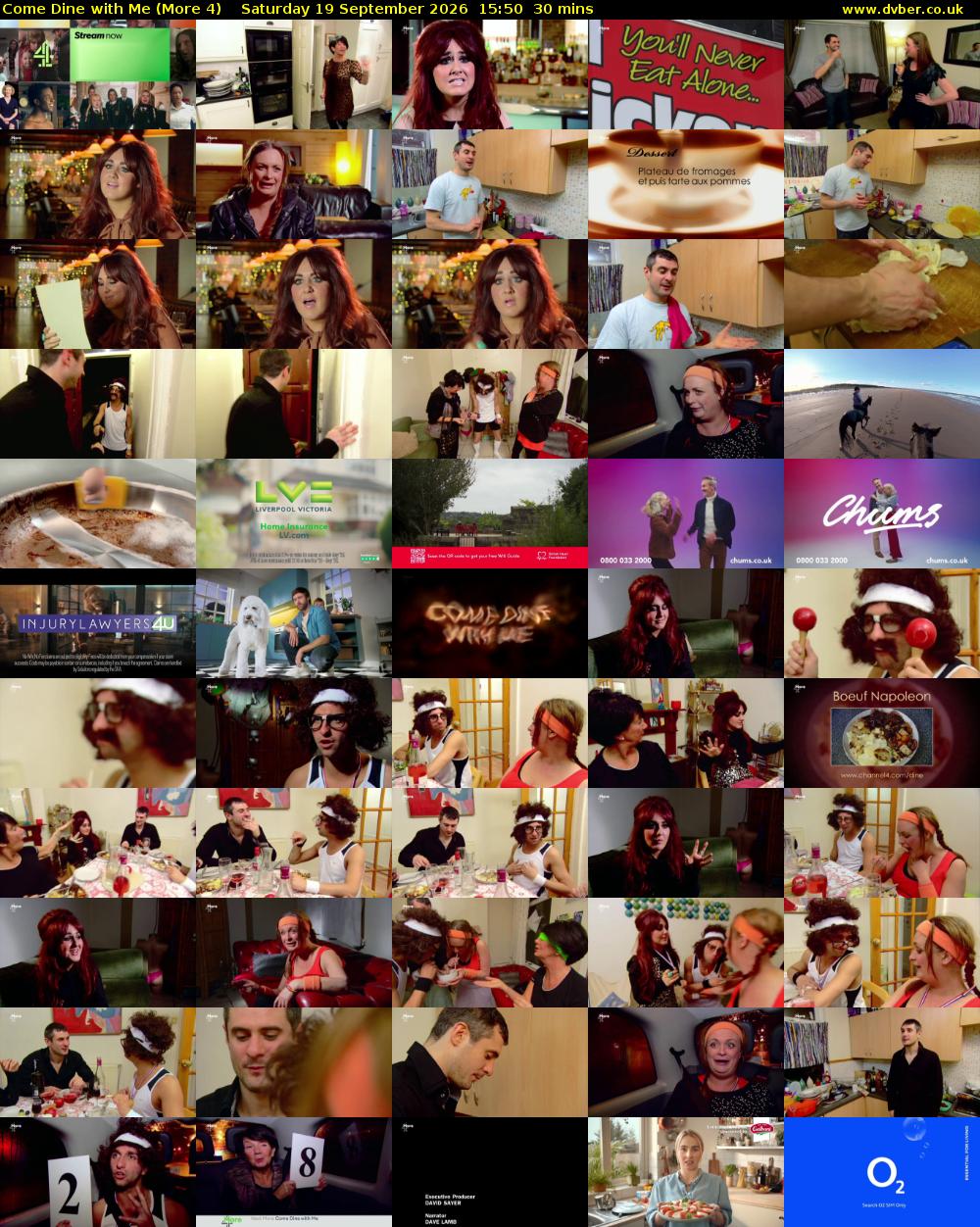 Come Dine with Me (More 4) Saturday 19 September 2026 15:50 - 16:20