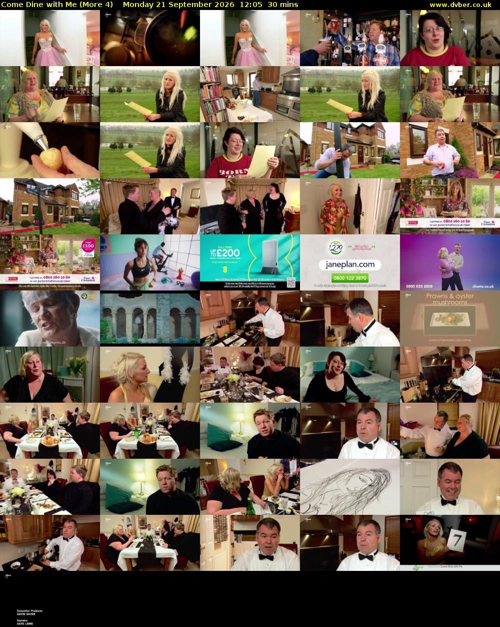 Come Dine with Me (More 4) Monday 21 September 2026 12:05 - 12:35