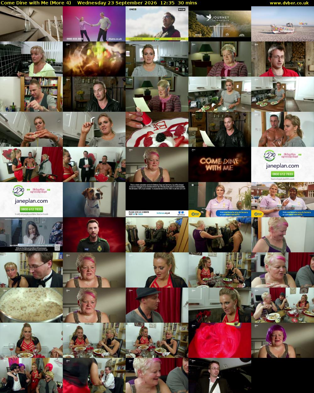 Come Dine with Me (More 4) Wednesday 23 September 2026 12:35 - 13:05