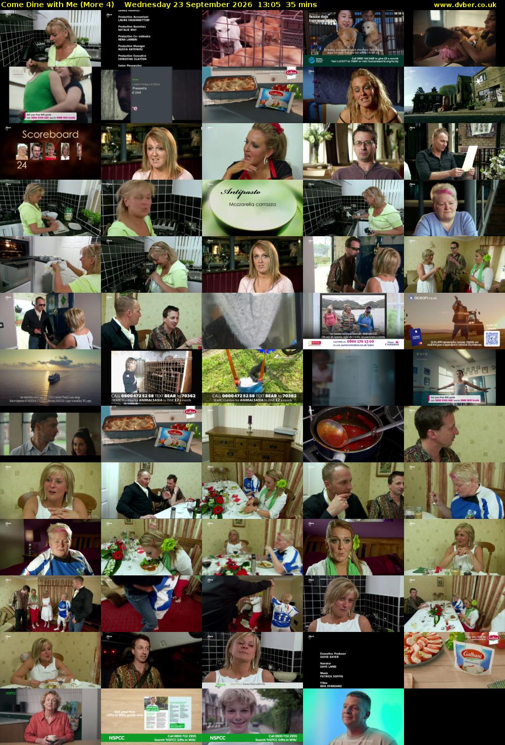 Come Dine with Me (More 4) Wednesday 23 September 2026 13:05 - 13:40