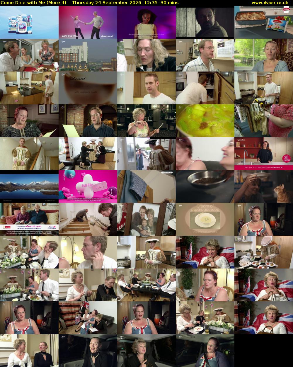 Come Dine with Me (More 4) Thursday 24 September 2026 12:35 - 13:05