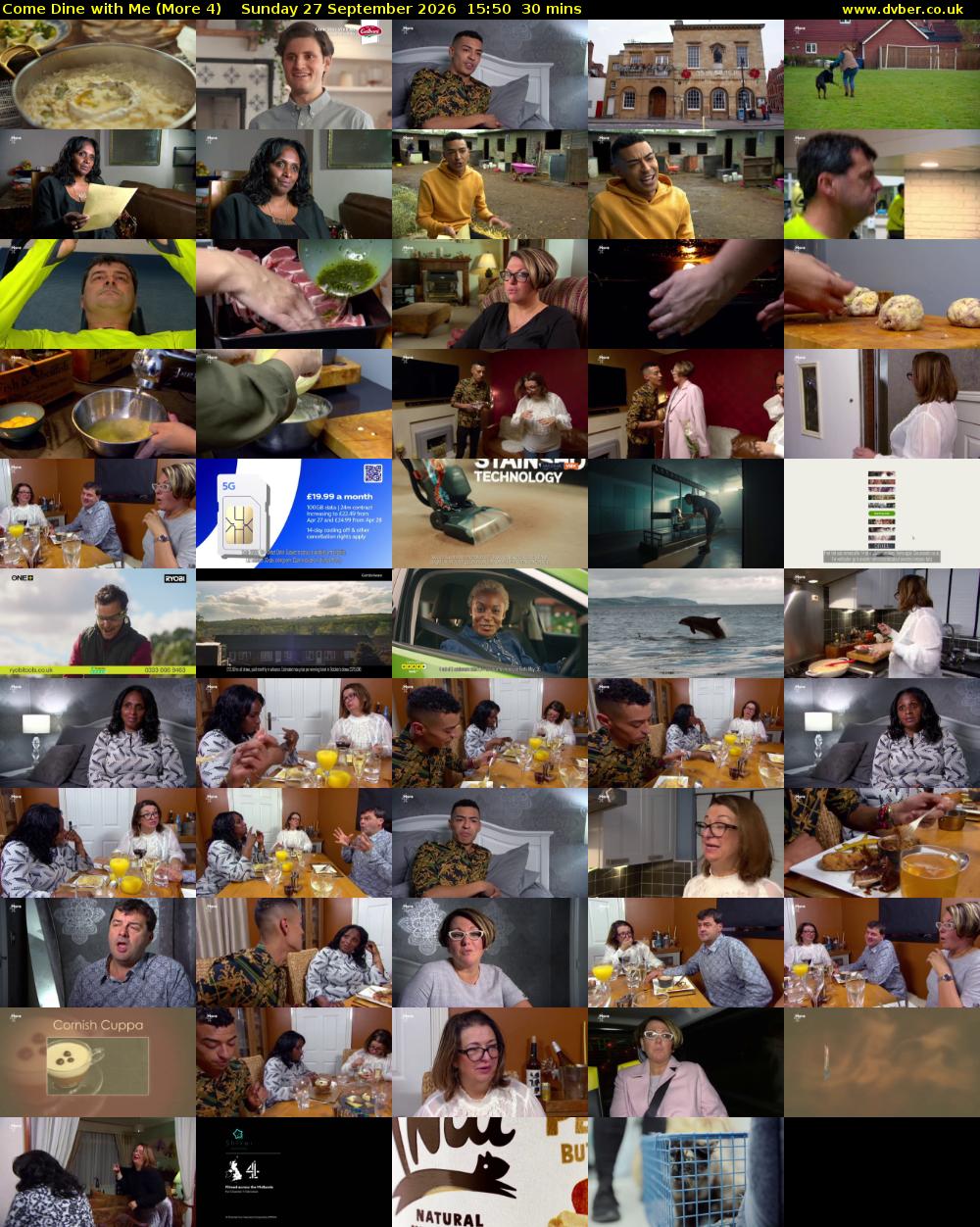 Come Dine with Me (More 4) Sunday 27 September 2026 15:50 - 16:20