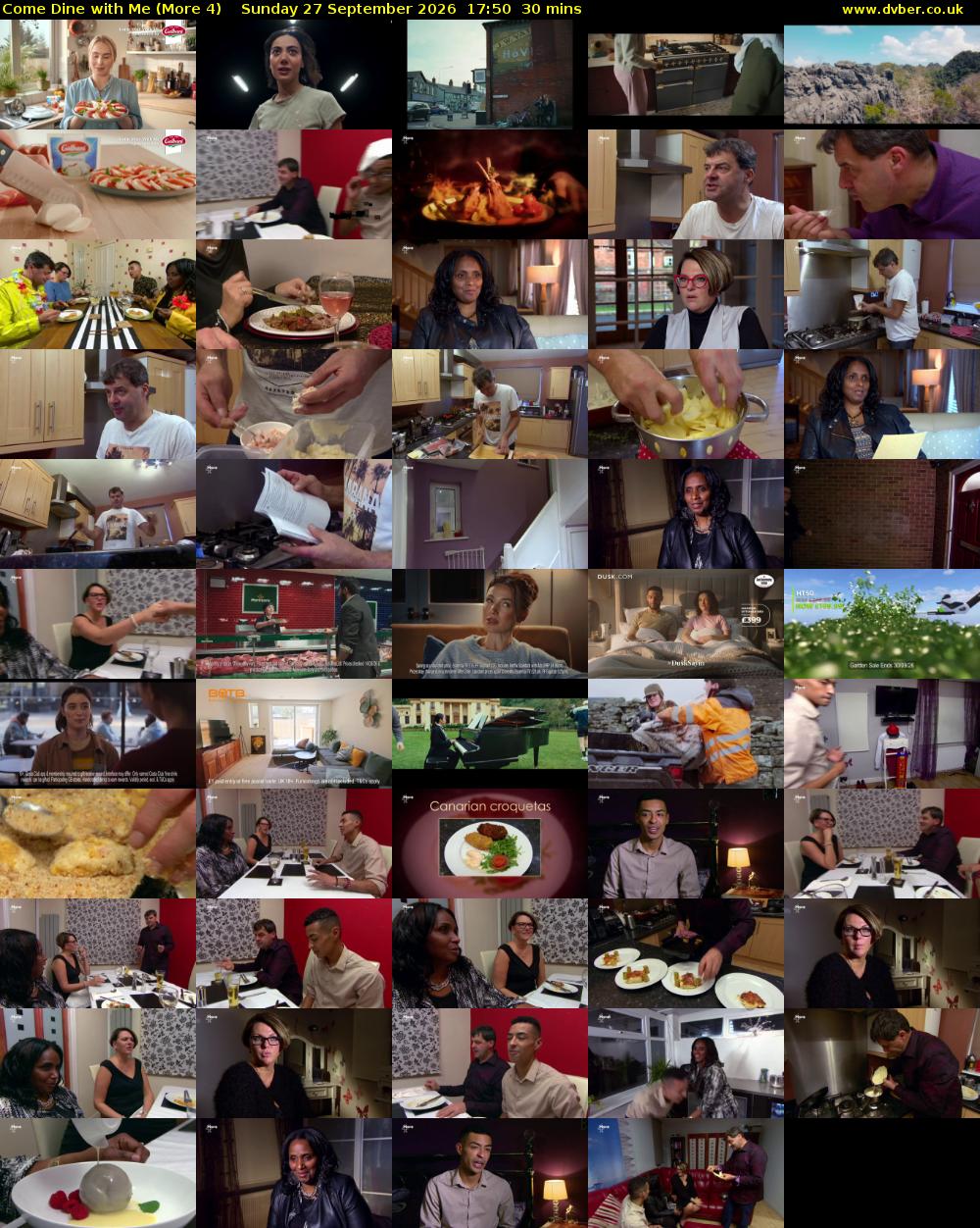 Come Dine with Me (More 4) Sunday 27 September 2026 17:50 - 18:20