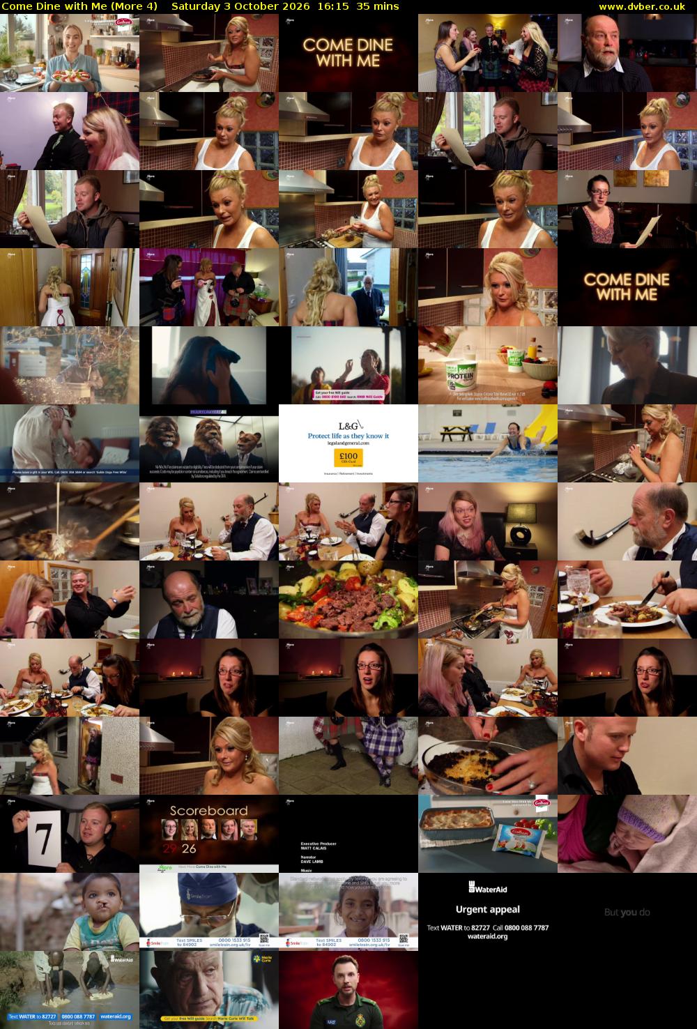 Come Dine with Me (More 4) Saturday 3 October 2026 16:15 - 16:50