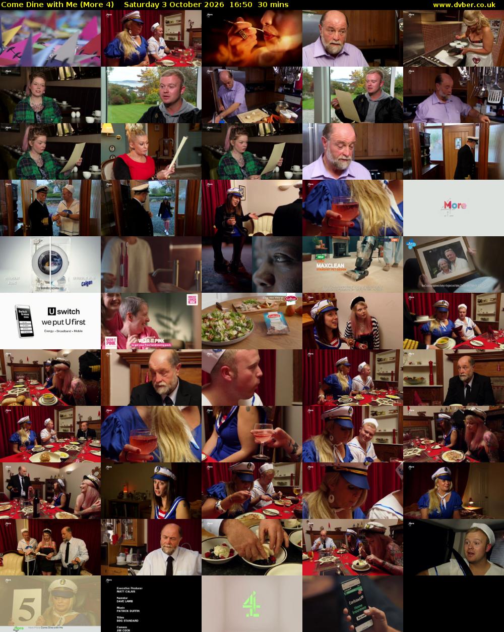 Come Dine with Me (More 4) Saturday 3 October 2026 16:50 - 17:20