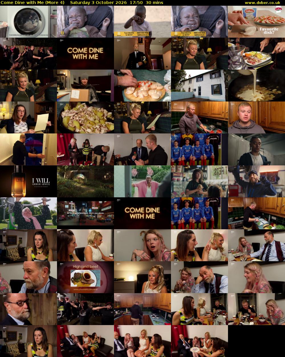 Come Dine with Me (More 4) Saturday 3 October 2026 17:50 - 18:20
