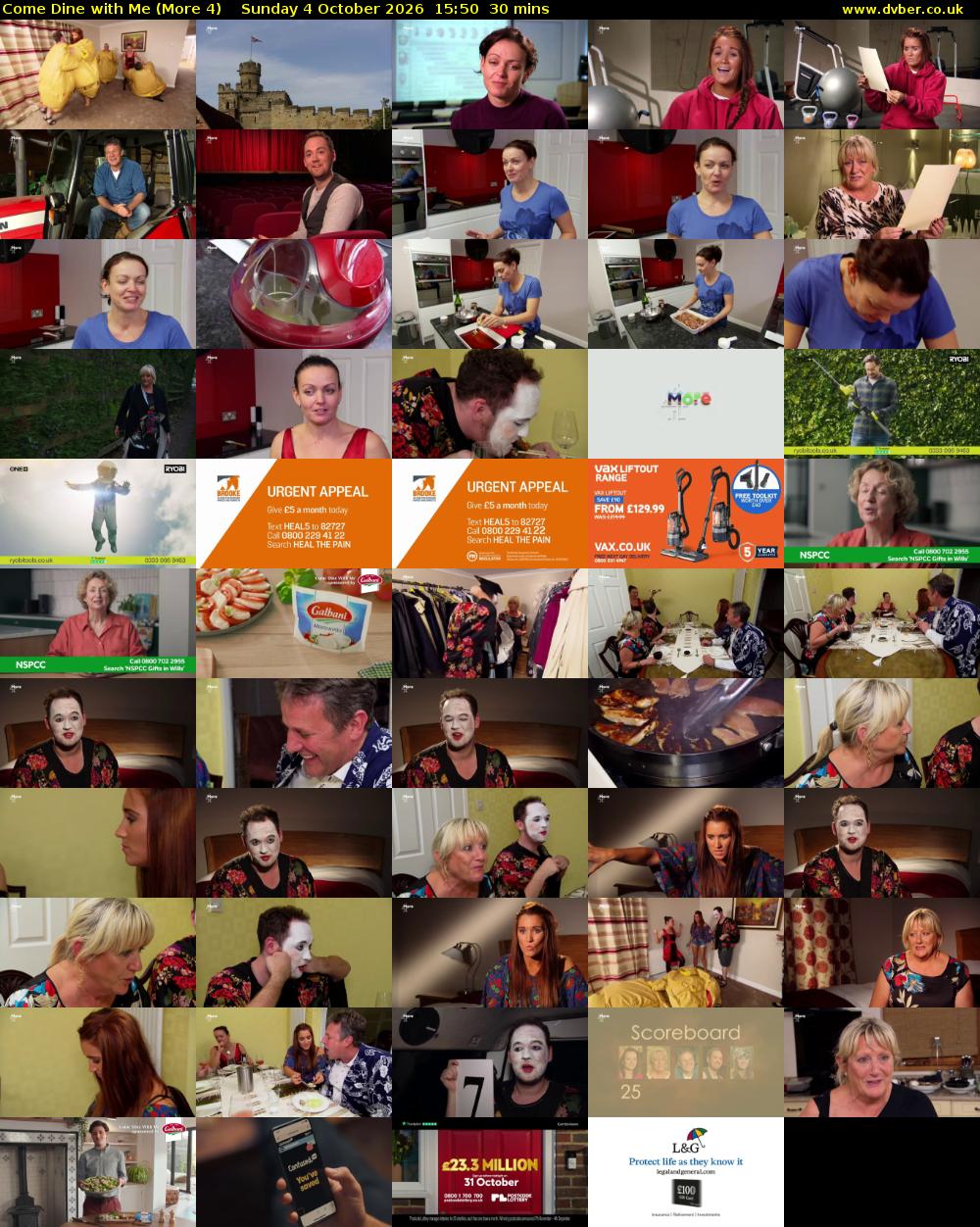 Come Dine with Me (More 4) Sunday 4 October 2026 15:50 - 16:20
