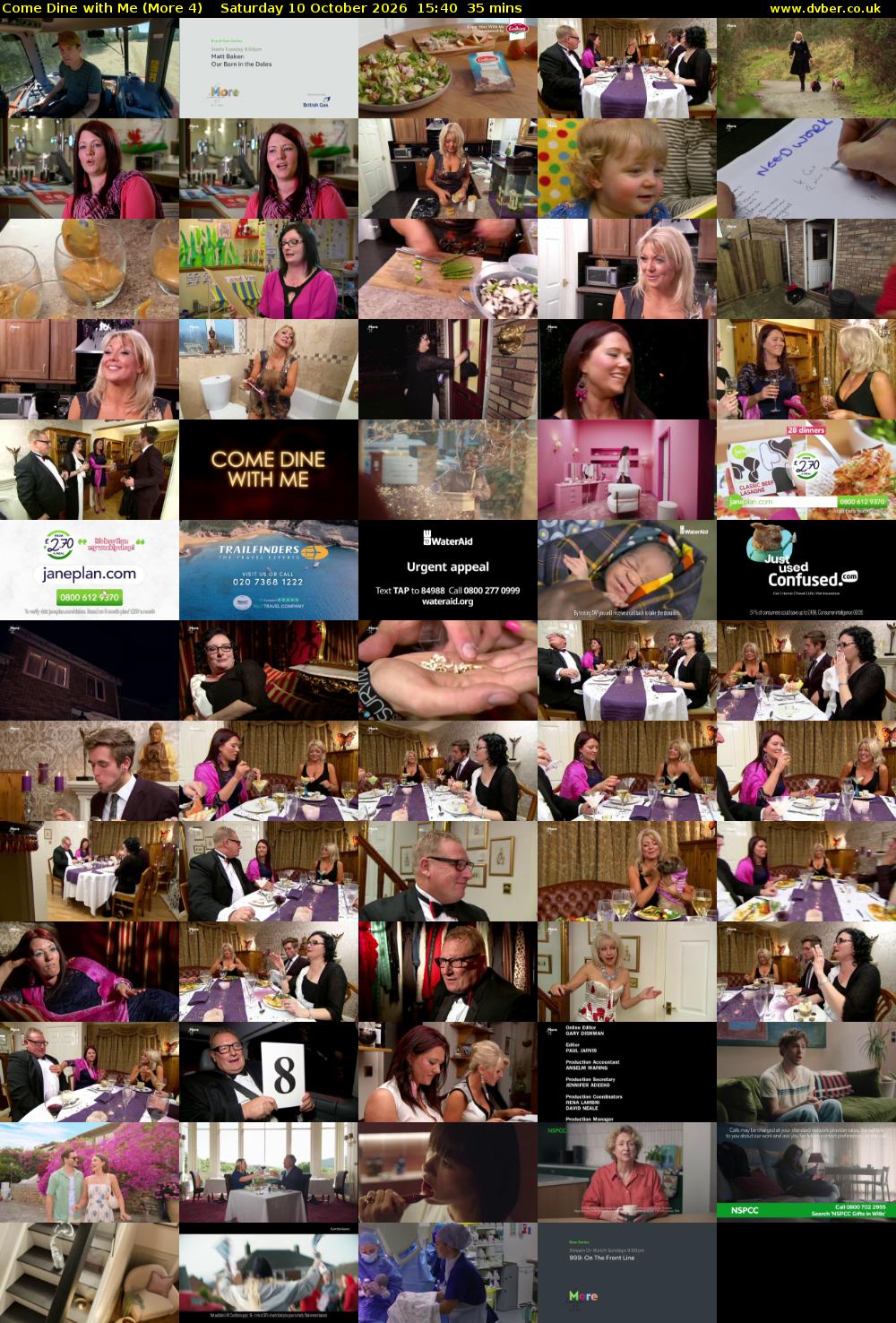 Come Dine with Me (More 4) Saturday 10 October 2026 15:40 - 16:15