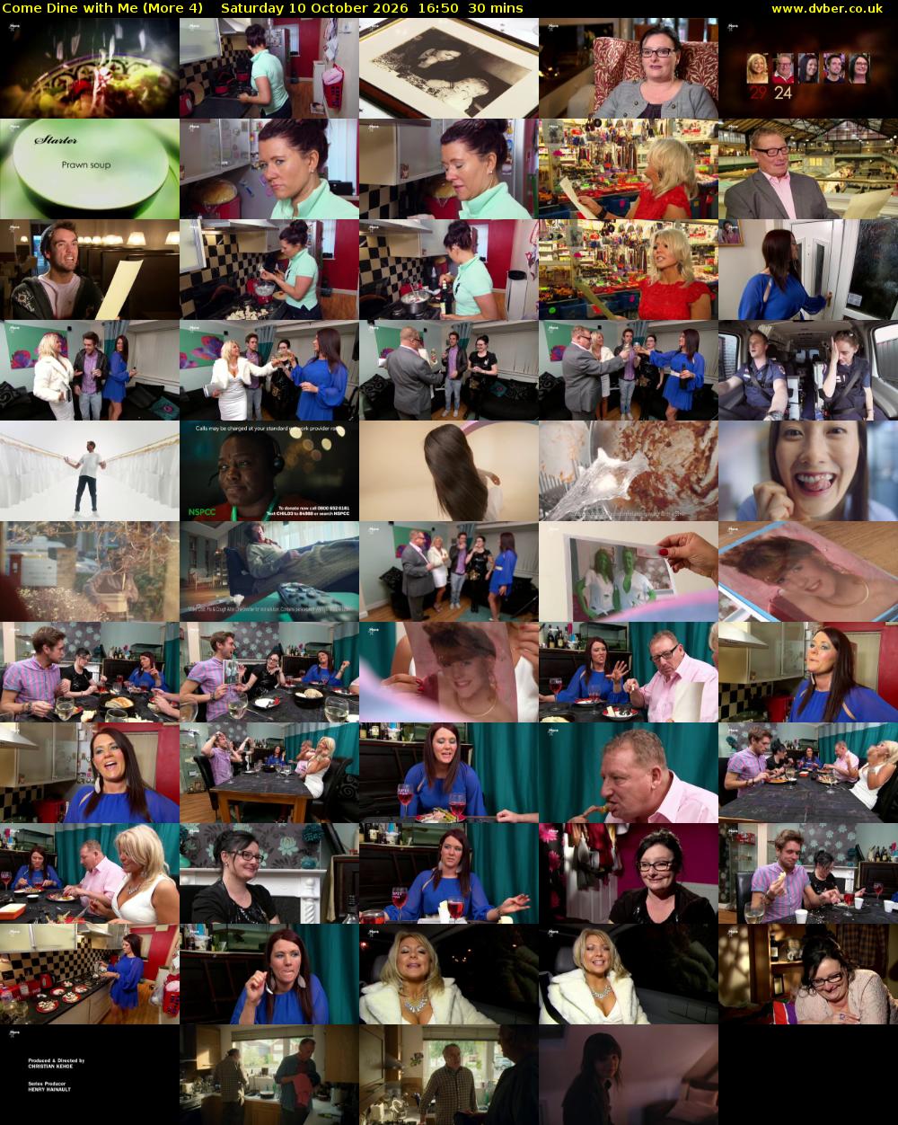 Come Dine with Me (More 4) Saturday 10 October 2026 16:50 - 17:20