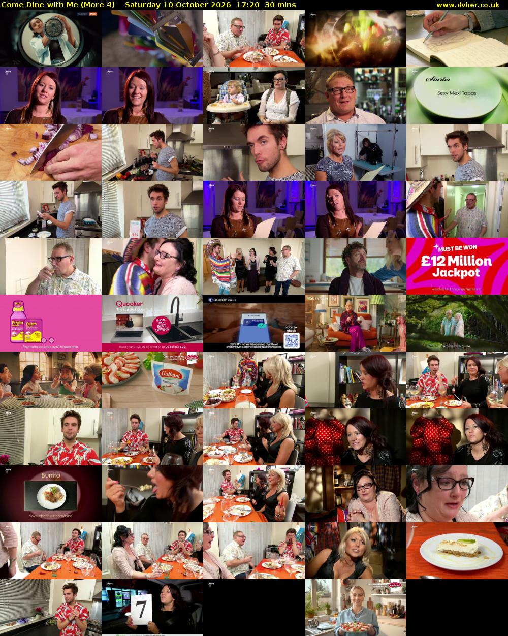 Come Dine with Me (More 4) Saturday 10 October 2026 17:20 - 17:50