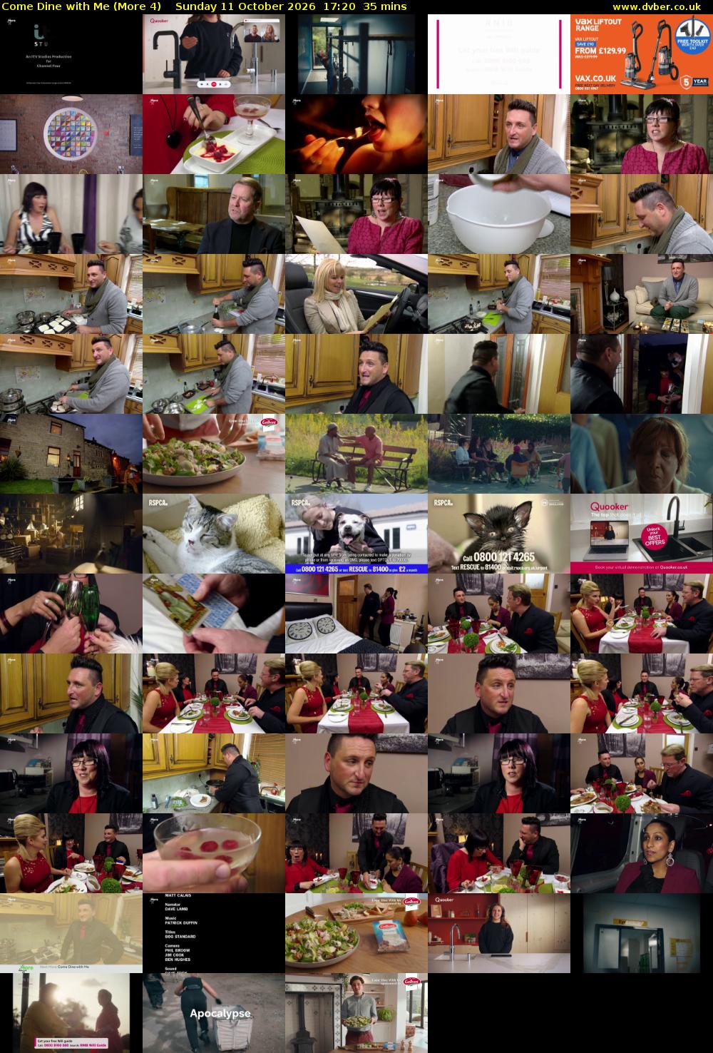 Come Dine with Me (More 4) Sunday 11 October 2026 17:20 - 17:55